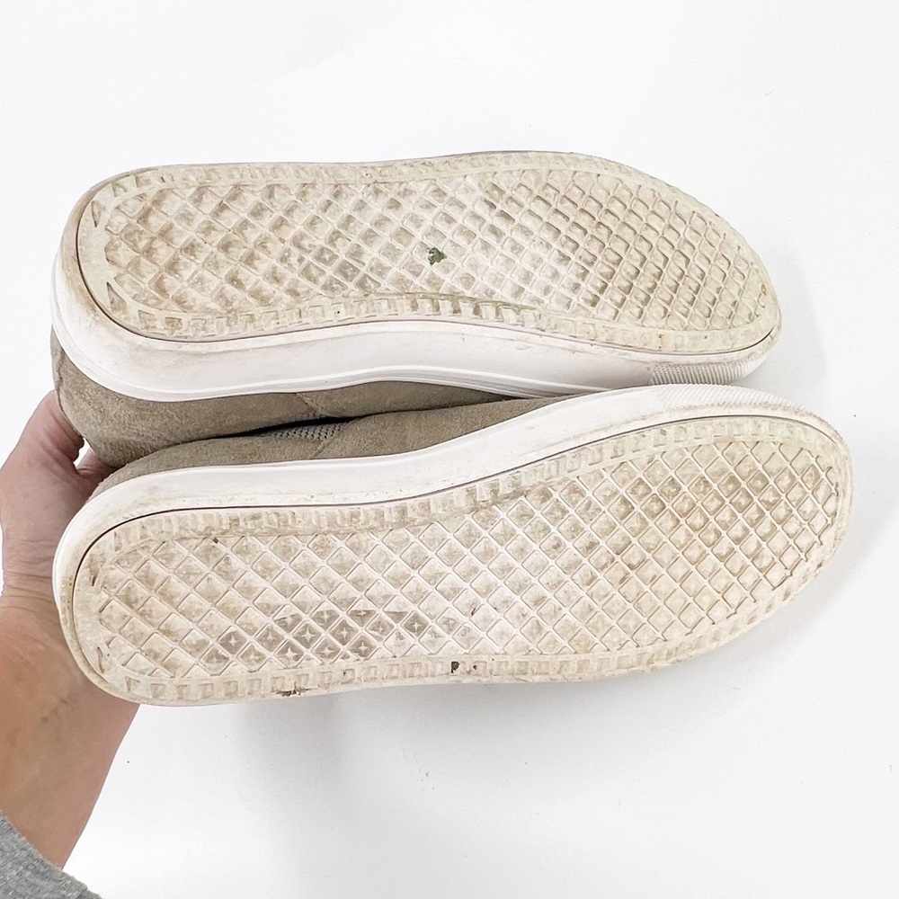 ✅‎ Steve Madden Beige Brown Suede Sultan Chelsea Wedge Sneaker size 8 - Picture 7 of 7